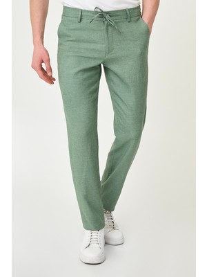 MCR Kırçıllı Slim Fit İpli Beli Lastikli Erkek Pantolon