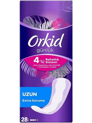 Orkid Günlük Uzun Extra Koruma 28'li 6 Paket