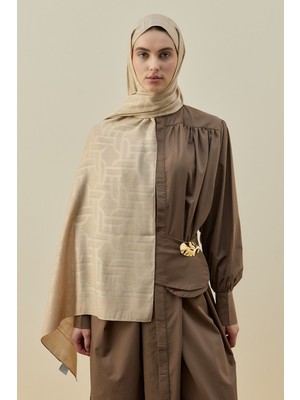 Merwish Oriantel Elegance Kadın Şal 2602 Bej