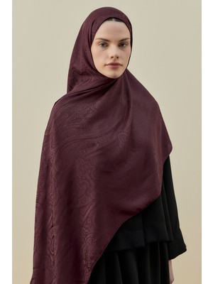 Merwish Iconic Kadın Şal 2605 Açık Bordo