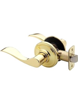 Indispensablely Hardware WL2220PB Kapı Kolu, 7,62 x 12,7 x 17,32 Cm, Cilalı Pirinç