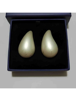 Bontexs Kadın Iskandinav Tarzı Mat Dore Damla Küpe - Ortaboy Boy Küpe