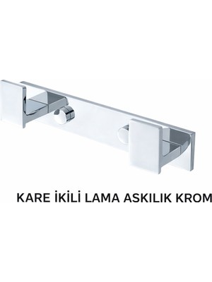 Onno Kare Ikili Lama Askılık Krom