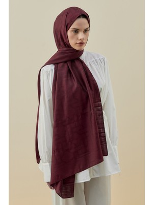 Merwish Oriantel Elegance Kadın Şal 2602 Bordo