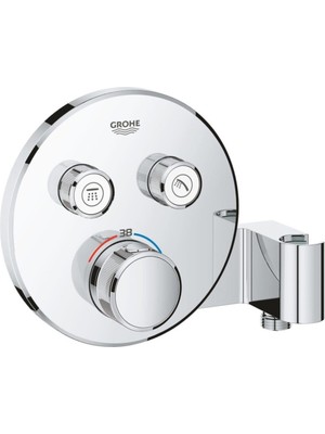 Grohe Grohtherm Smartcontrol Çift Valfli Akış Kontrollü, Ankastre Termostatik Duş Bataryası, Entegre
