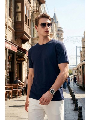 Buratti Pamuklu Regular Fit Bisiklet Yaka T Shirt Erkek T Shirt 5904074