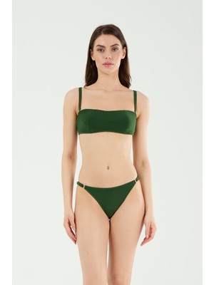 Louren B21196 Kaplı Straplez Bikini Takım