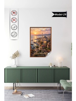 Akıllı Kağıt Türkiye Iller Tablo - Poster Tekirdağ (Model-29)