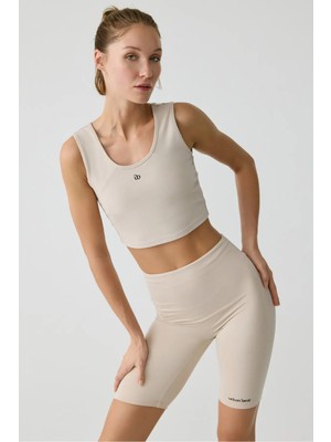 Urban Beat NAYLA Kadın Tank Top Sportswear Taş Rengi Büstiyer