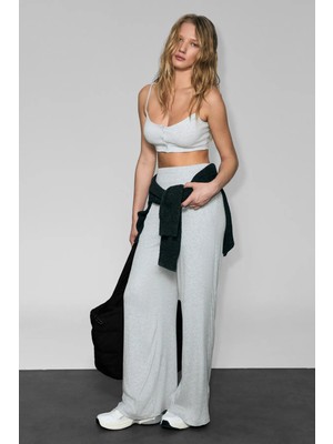 Urban Beat NEXA Kadın Yumuşak Ve Esnek Kumaşlı Baskı Detaylı Relaxed Grimelanj Spor Eşofman Altı