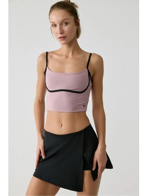 Urban Beat Shavonte Kadın Askılı Gogusaltı Biye Detaylı Gül Kurusu Spor Büstiyer