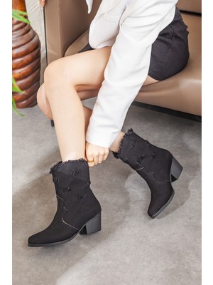 Kadın Kot Kumaş Kovboy Bot, Kadın Teksas Kovboy Bot, Kadın Western Bot