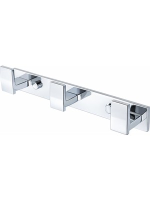 Onno Kare Üçlü Lama Askılık Krom