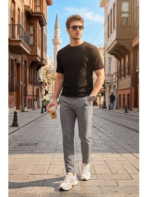 Buratti Slim Fit Normal Bel Daralan Paça Pantolon Erkek Pantolon 6843649