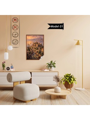 Akıllı Kağıt Türkiye Iller Tablo - Poster Van (Model-31)