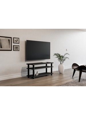 Sonorous Modern Çok Raflı Tv Ünitesi – 3 Katlı Televizyon Sehpası | Salon ve Oturma Odası Için Dekoratif Tv Standı