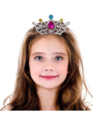 TE Dükkan Buğz Gümüş Taraklı Prenses Tacı 2 No