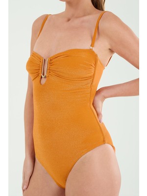 Louren M22118 Aksesuarlı Ince Askılı Mayo