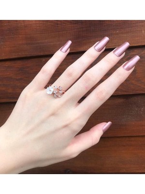 Manolya Çiçeği Yüzük Ayarlanabilir Yüzük