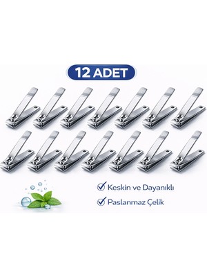 TE Dükkan Buğz Ima Büyük Boy Tırnak Makası Profesyonel Nail Clipper 12 Adet