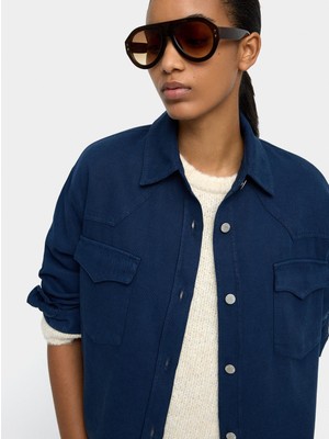 Parfois Kadın Liyosel ve Pamuk Karışımlı Jean Gömlek