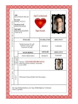 TE Dükkan Buğz Aşk Cumhuriyeti Tapusu