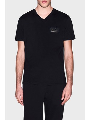 Armani Exchange Logolu Pamuklu Regular Fit V Yaka T Shirt Erkek T Shirt XM002179 AF12308 UC001