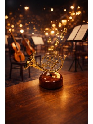 Seymen Bıçakçılık Nostaljik Korna Tasarımlı Müzik Kutusu – Dekoratif Masa Üstü Müzik Kutusu | Hediye ve Ev Dekor