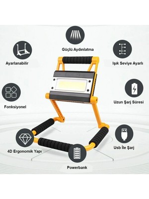 TE Dükkan Buğz 1300 Lümen Güçlü Aydınlatma WT-328 Güçlü Fener