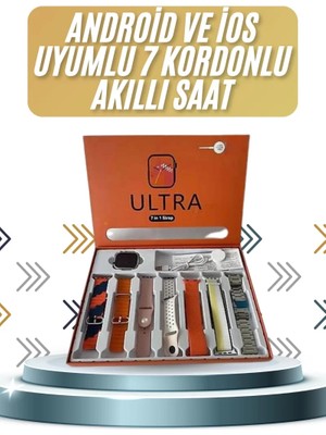 Esranın Dünyası 7 Kordonlu Akıllı Saat Plastik Kordon Hasır Kordon Çelik Kordon RSHPS34-ESRDNS