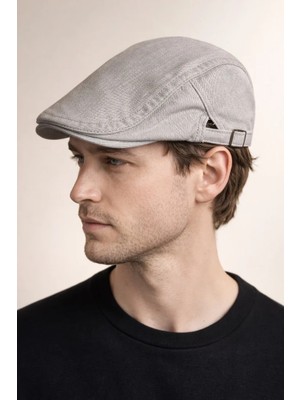 Külah Clean Form Flat Cap – Urban Ash Tokalı Kasket