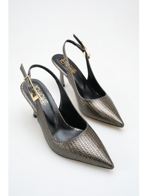 ich1one Siena Kadın Hasır Rugan Topuklu Babet Ayakkabı – 5 cm Topuk, Günlük ve Ofis Şıklığı 1120 1120HASIRUGAN