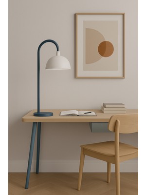 Longing Alba Metal Masa Lambası – E27 Duy – Ofis & Çalışma Masası Lambası