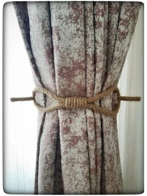 TE Dükkan Buğz Perde Tokası Perde Mandalı Perde Askı Aparatı Jüt Halat Şıklığında Perde Aksesuar