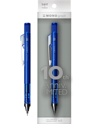 Tombow Versatil Kalem Mono Graph 0.5 Neutral Mavi Bls. (10.yıl) LV-T-DPA-164