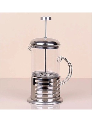 Moresun Buğz Çelik Kulplu Cam French Press - 350 ml
