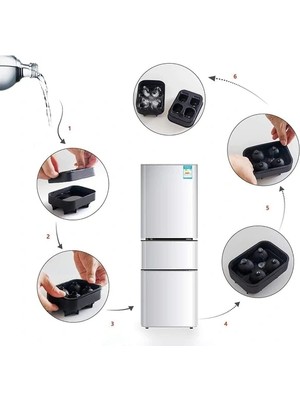 Moresun Buğz Kuru Kafa Şekilli Silikon Buz Kalıbı