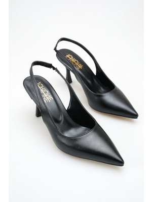 ich1one Varese Kadın Cilt Topuklu Babet Ayakkabı – 5 cm Topuk, Günlük ve Ofis Şıklığı 1114 1114CİLT