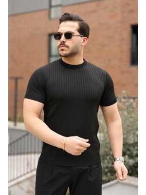 Ne Verelim Size Erkek Fitilli Bisiklet Yaka Triko Tişört