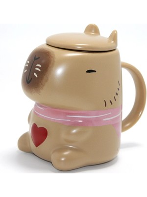 Buğz 3D Capybara Tasarımı Porselen Kupa Bardak ALK4510