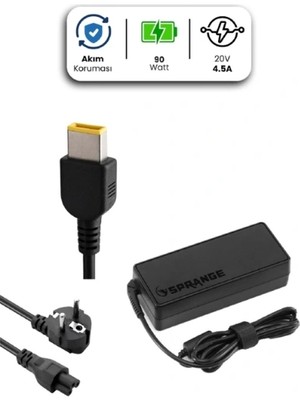 Moresun Buğz 20V 4.5A USB Pin 90W Lenovo Için Laptop Adaptör