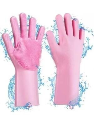 Moresun Buğz Sihirli Isıya Dayanıklı Silikon Çok Amaçlı Bulaşık Eldiven Fırçası Magic Gloves