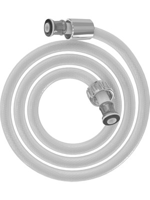 Mega Beyaz Taharetmatik Duş Hortumu 1,20M