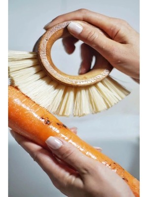 Moresun Buğz Ahşap Sebze Meyve Yıkama Fırçası