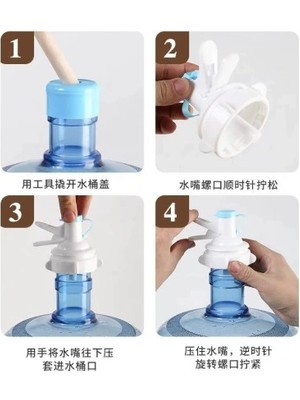 Moresun Buğz Damacana Musluk Başlığı ve Metal Ayak Stand Seti