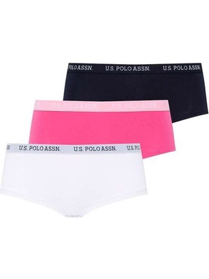 Kadın Renkli Pamuklu 3'lü Paket Şort Külot 66115