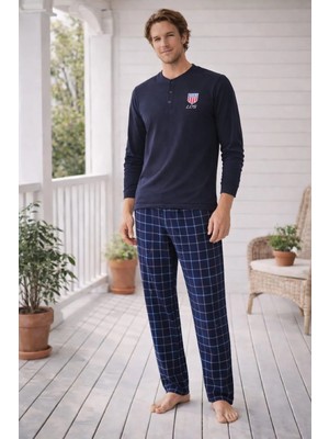 Pemilo Erkek Uzun Kol 01120 Süprem Pijama Takımı