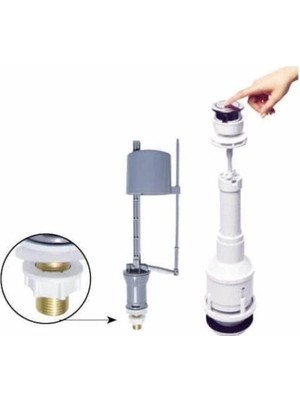 Moresun Buğz Klozet Sifon Basmalı Rezervuar Iç Takım Su Tasarruflu ( Buğz )