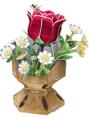 Cubic Fun Gül Buketi 3D Puzzle W3301H