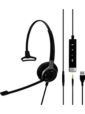 Sennheiser Sc 635 USB (507254) - Single-Sided Business Headset | Uc Optimized ve Skype For Business Certified | For Mobile Phone, Tablet, Softphone, And Pc (Black)